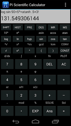 Pi Scientific Calculator