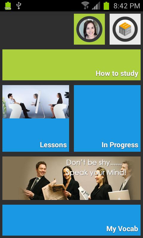 Android application Real English Travel screenshort