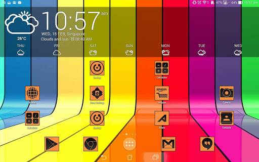 【免費個人化App】BlackOranje Icons-CM&Launchers-APP點子