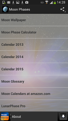 Moon Phase Calendar App