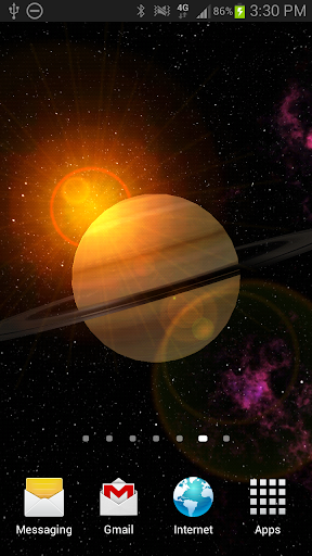 Saturn 3D Free Live Wallpaper