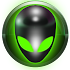 poweramp skin alien green3.12 (Paid)