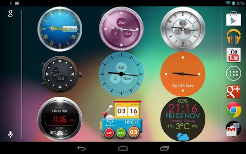 Android application Beautiful Clock Widget Pro screenshort