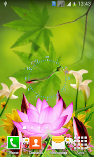 Free Lotus Flower Clock APK