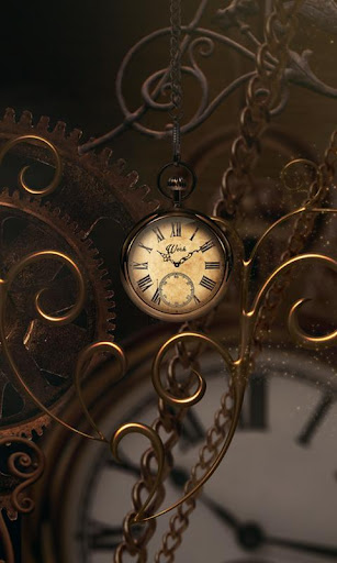 Gold Clock live wallpaper HD
