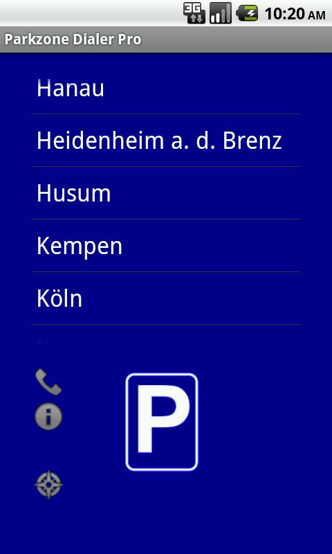 Parkzone Dialer PRO Car Finder Screen 3