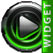 Poweramp widget Green Glow