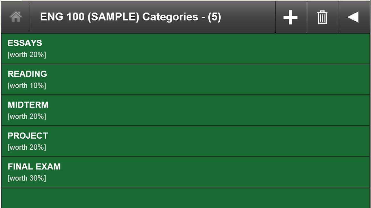   My Grade Tracker – Screenshot 