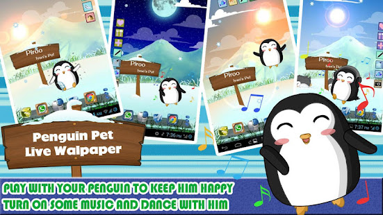 Penguin Pet Live Wallpaper(圖2)-速報App