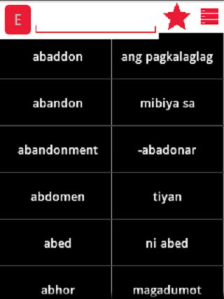 English Cebuano Dictionary