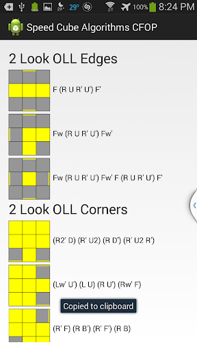 2Look CFOP Cube Solve Diagrams