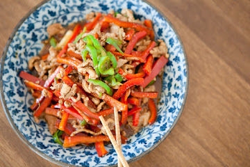 Shredded Pork with Bell Peppers