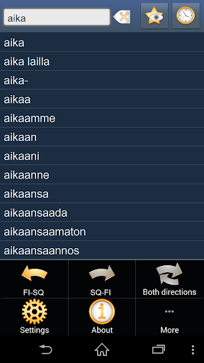 Finnish Albanian dictionary
