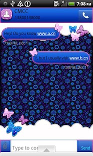 Lastest GO SMS THEME/DragonflyGlitter1 APK for Android