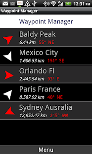 GPS Navigator Waypoints - screenshot thumbnail