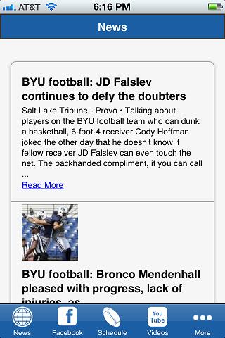 【免費運動App】BYU Football-APP點子