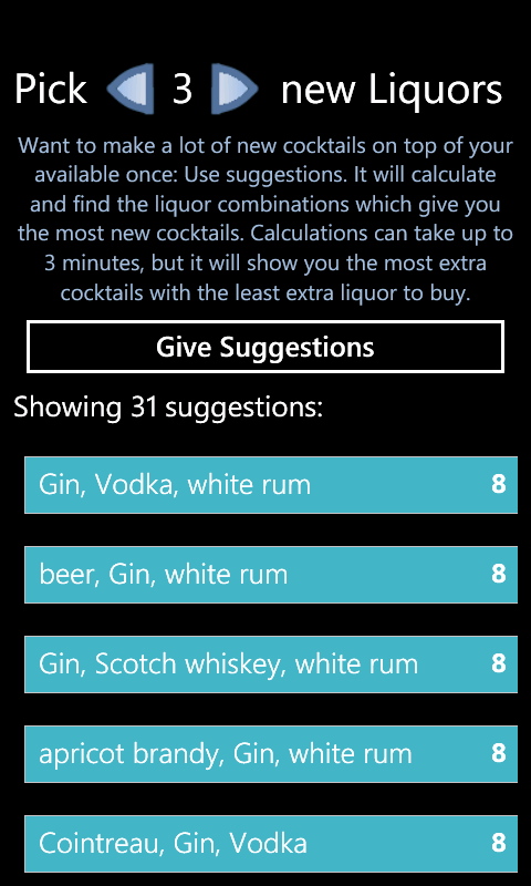 My Cocktail Finder Screen 3
