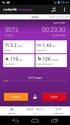 runtastic Pedometer PRO v1.0 free for android