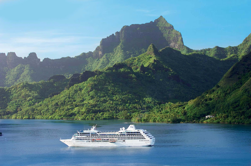 Small ship, big visual treats: Pacific Princess gives guests an exotic experience through the lavish isles of Bora Bora.