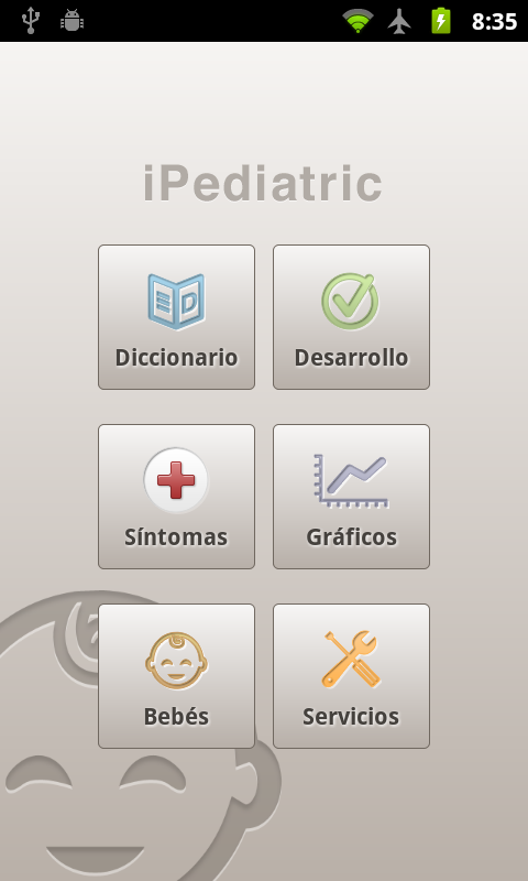 Android application iPediatric screenshort