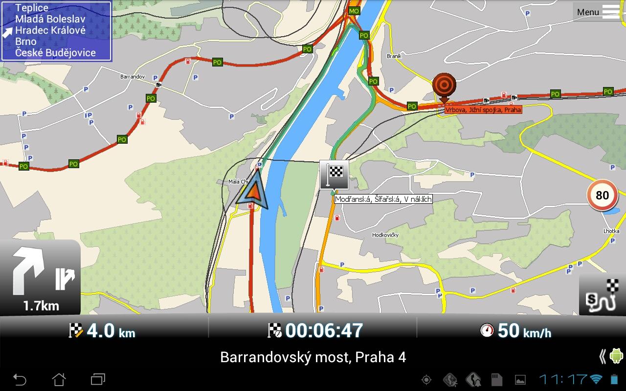 MapFactor: GPS Navigation - screenshot1280 x 800