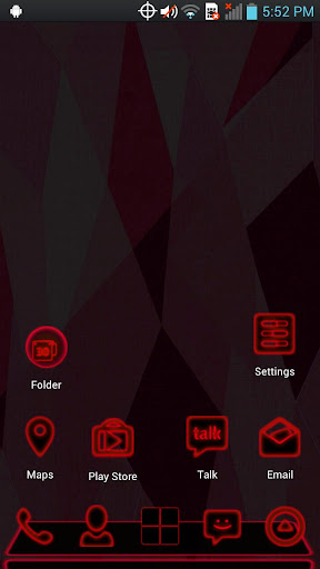Next Launcher - Red Theme