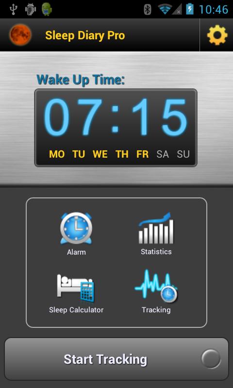 Android application Sleep Diary Pro screenshort