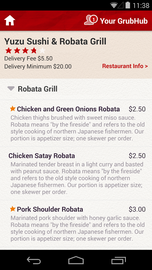 GrubHub Food Delivery/Takeout Android Apps on Google Play