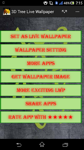 3D Tree Live Wallpaper
