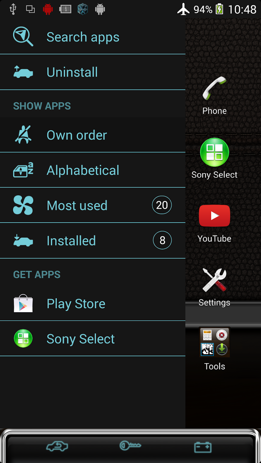XPERIA™ Fresh Car Smell Theme Screen 2