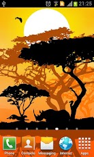 Africa sunset live wallpaper