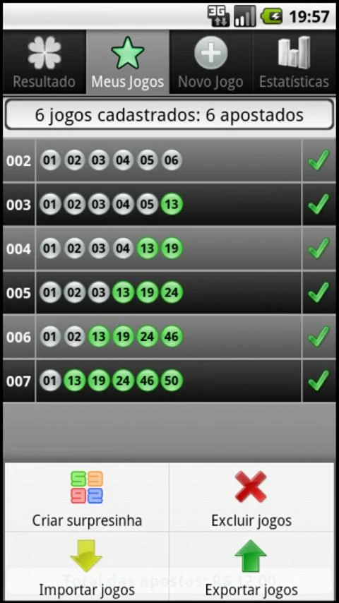 Megasena Mobile - screenshot