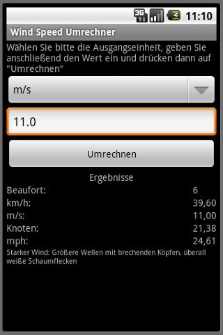 WindSpeed Screen 1