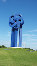 Big Blue Sculpture