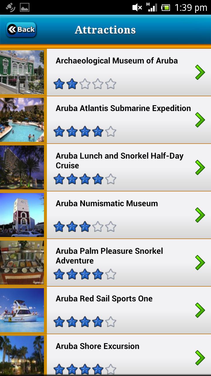 Aruba Offline Map Travel Guide Screen 3
