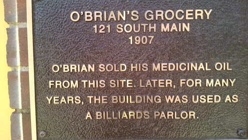 O'Brian's Grocery Plaque