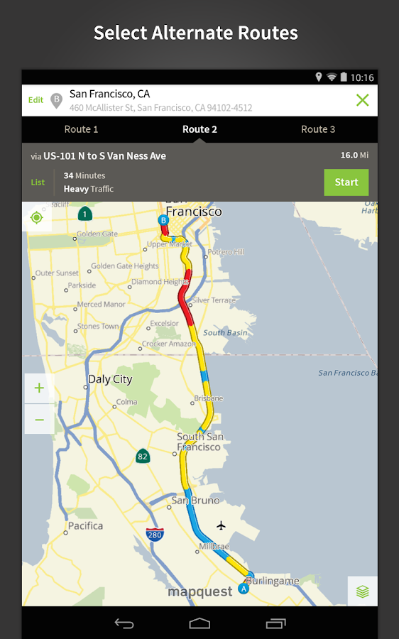 MapQuest GPS Navigation & Maps - Android Apps On Google Play