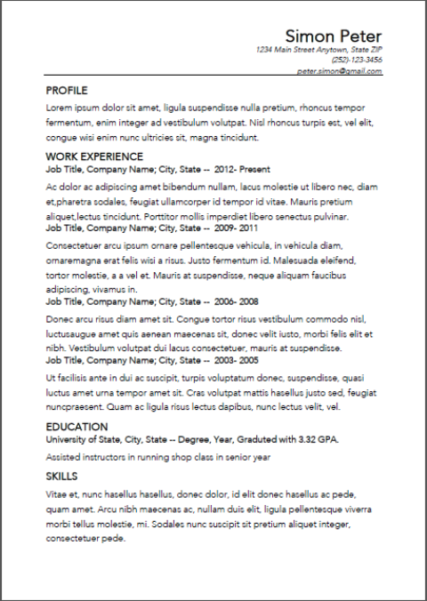 2006 canada free in resume search