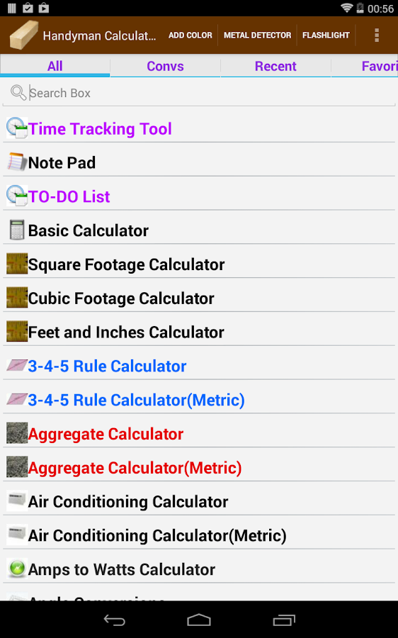    Handyman Calculator- screenshot  