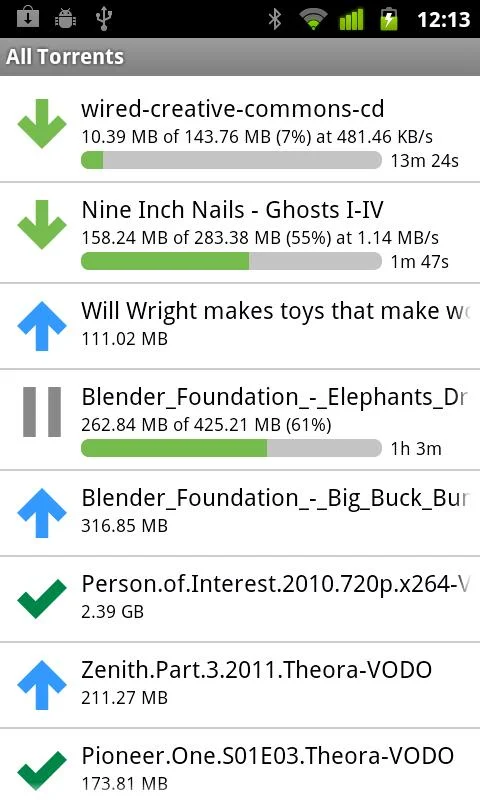 µTorrent®  Remote - screenshot