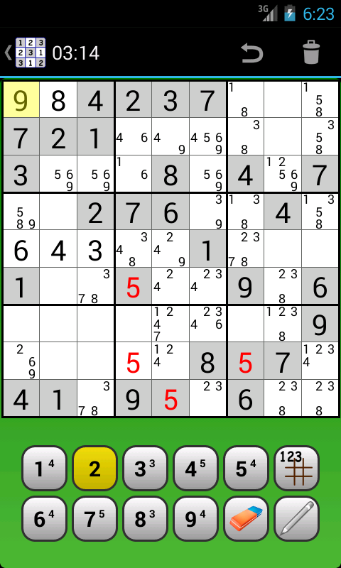 Android application Sudoku Mega screenshort