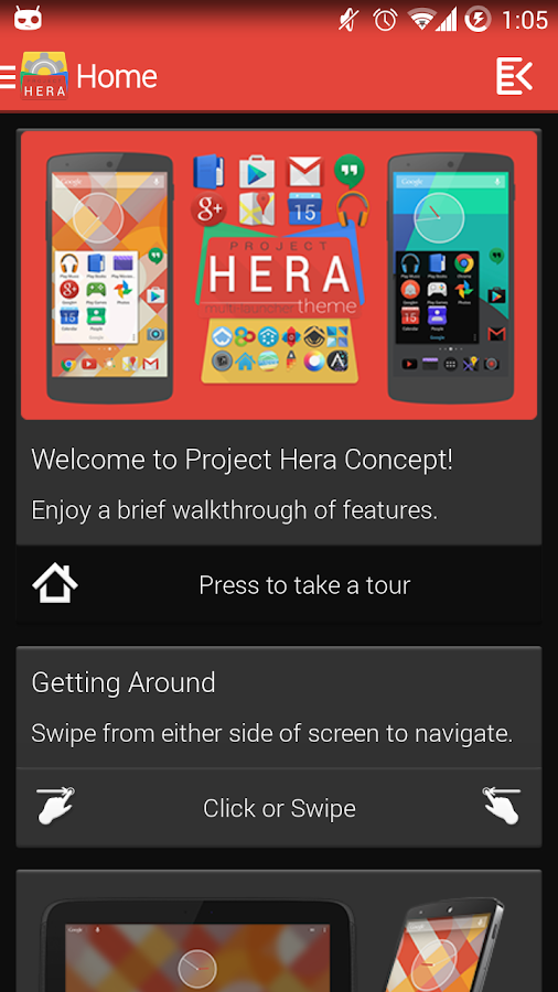 Project Hera Launcher Theme - screenshot