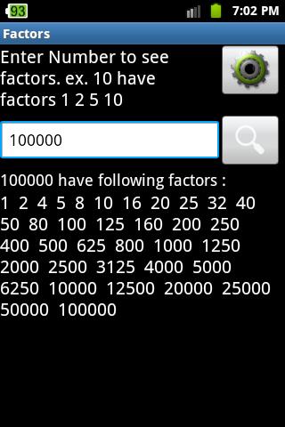 Factors Calculator