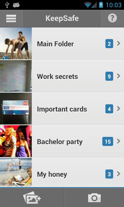 Hide pictures - KeepSafe Vault - screenshot