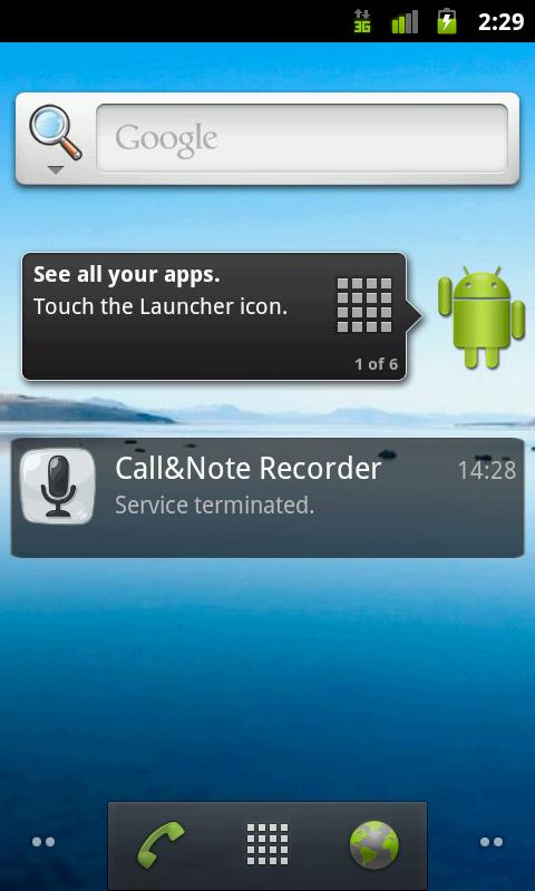 Android application Call&amp;Note Recorder Mailer PRO screenshort