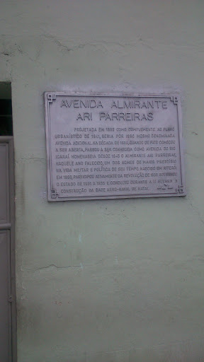 Placa Rua Ary Parreiras 