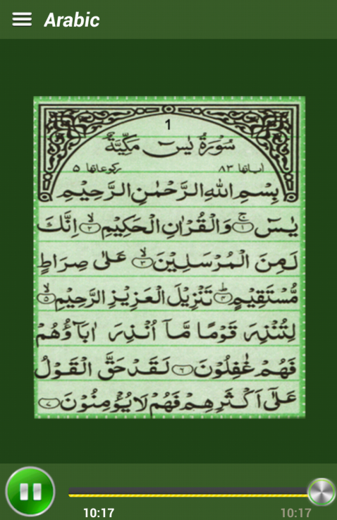 Android application Yasin Pro screenshort