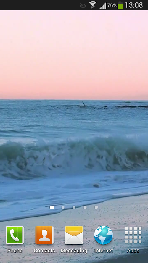 Android application Sunrise Ocean Live Wallpaper screenshort