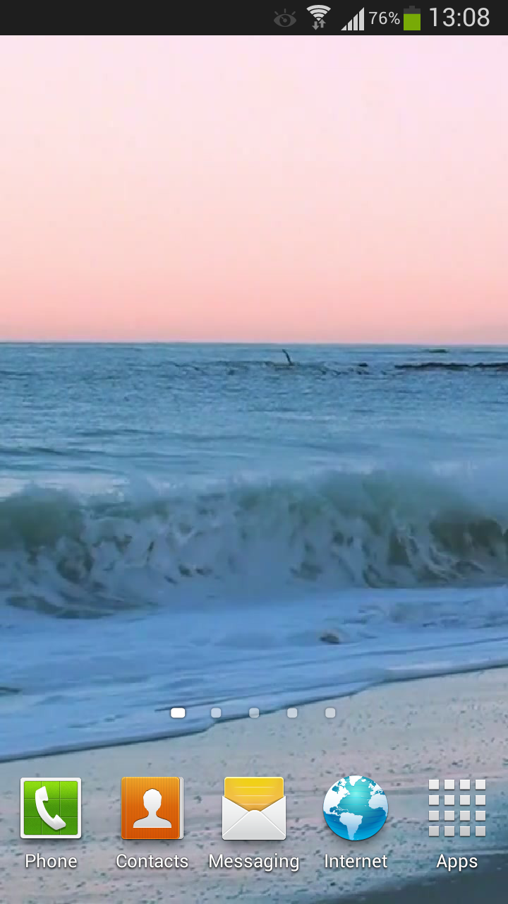 Sunrise Ocean Live Wallpaper Screen 1