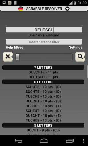 Scrabble Resolver cheats